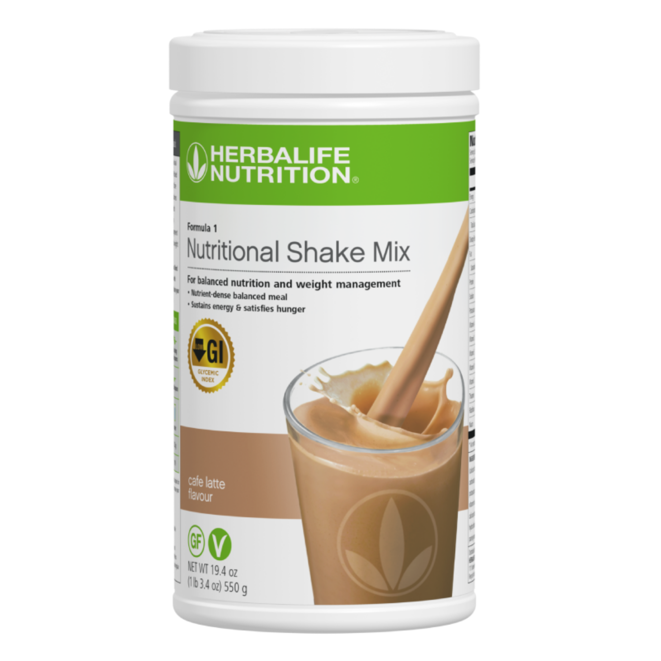 Formula 1 Nutritional Shake Mix (Improved Formula) Cafe Latte 550g